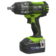 Sealey Cordless Impact Wrench 18V 3Ah Lithium-ion 1/2"Sq Drive Hi-Vis