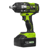 Sealey Cordless Impact Wrench 18V 4Ah Lithium-ion 1/2"Sq Drive CP650LIHV