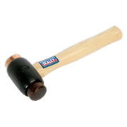 Sealey Copper/Rawhide Faced Hammer 3.5lb Hickory Shaft