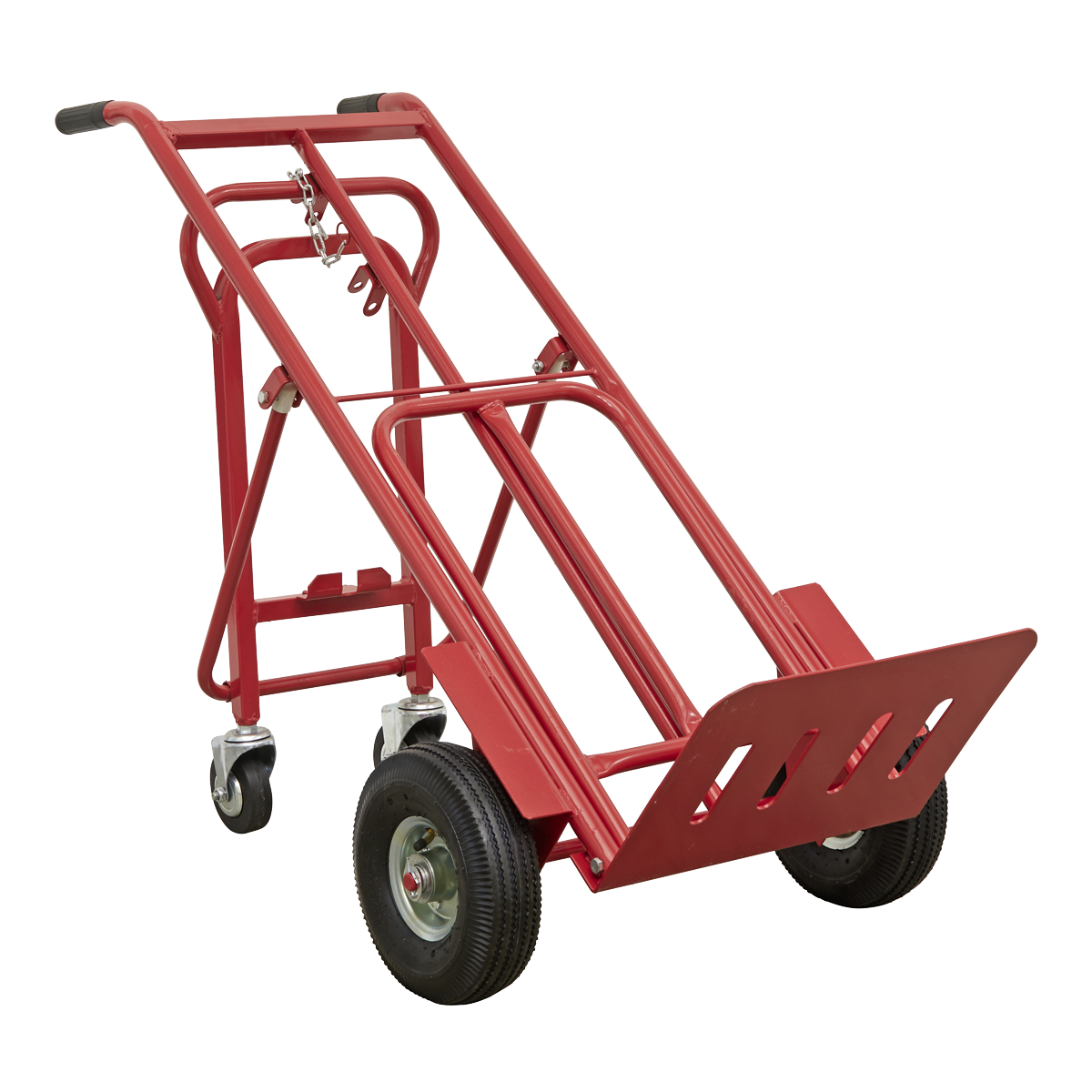 Sealey Sack Truck 3-in-1 with Pneumatic Tyres 250kg Capacity