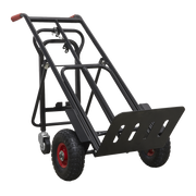 Sealey Heavy-Duty 3-in-1 Sack Truck with PU Tyres 300kg Capacity