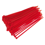 Sealey Cable Tie 200 x 4.4mm Red Pack of 100