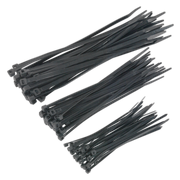 Sealey Cable Tie Assortment Black Pack of 75