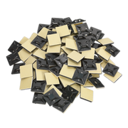 Sealey Self-Adhesive Cable Tie Mount 25 x 25mm Black Pack of 100