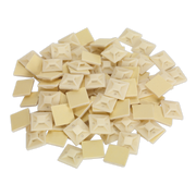 Sealey Self-Adhesive Cable Tie Mount 25 x 25mm White Pack of 100
