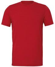 Bella Canvas Unisex Triblend Crew Neck T-Shirt - Solid Red Triblend