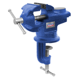 Sealey 50mm Portable Bench & Table Vice with 360° Swivel Base