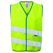 Leo Workwear NEONSTARS Leo EcoViz Childrens Waistcoat (EN 17353)