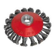 Sealey Conical Wire Brush Ø100mm M14 x 2mm