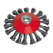 Sealey Conical Wire Brush Ø115mm M14 x 2mm
