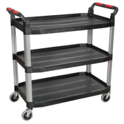 Sealey Workshop Trolley 3-Level Composite - 3 Wall CX310
