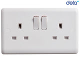 Deta Vimark Switched Socket 2-Gang 13A