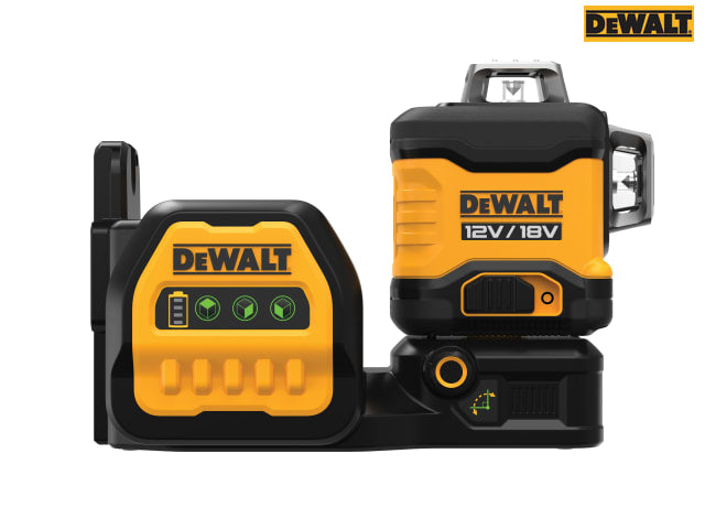 DEWALT DCE089NG18 3 x 360° Green Multi-Line Laser 12/18V Bare Unit