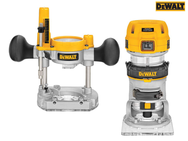DEWALT D26204K 1/4in Premium Plunge & Fixed Base Combi Router 900W 240V
