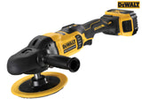 DEWALT DCM849P2 XR Brushless Rotary Polisher 180mm 18V 2 x 5.0Ah Li-ion