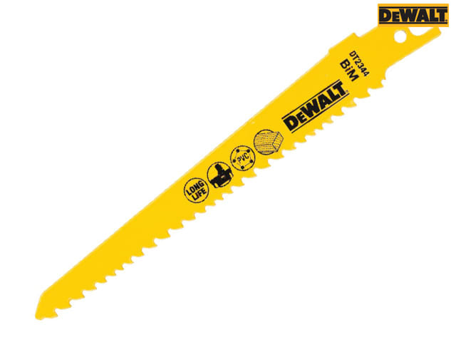 DEWALT Bi-Metal Reciprocating Blade for Wood Cordless 152mm Pack of 5