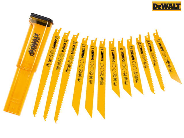 DEWALT DT2445 Reciprocating Saw Blade Set, 12 Piece