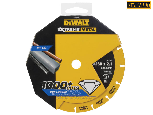 DEWALT Extreme Metal Cut Off Saw Blade 230 x 22.23 x 2.10mm
