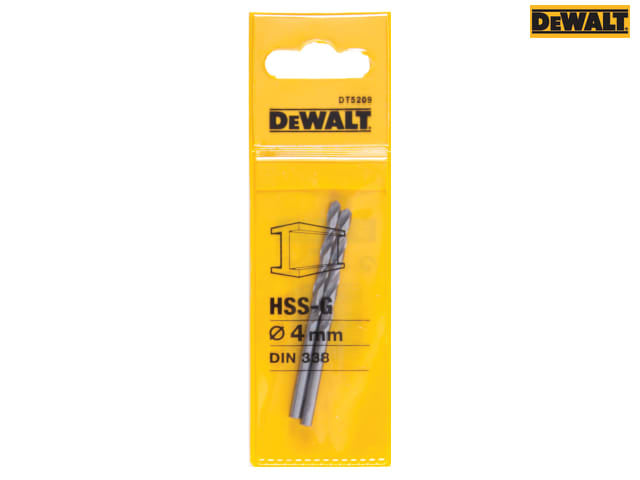 DEWALT HSS-G Jobber Drill Bit 4.0mm OL:75mm WL:43mm