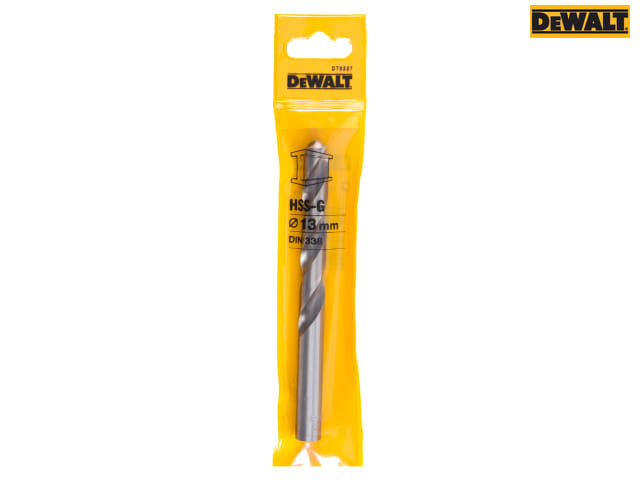 DEWALT HSS-G Jobber Drill Bit 13.0mm OL:151mm WL:101mm
