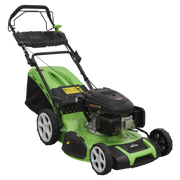 Sealey Dellonda Self Propelled Petrol Lawnmower Grass Cutter with Height Adjustment & Grass Bag 171cc 20"/51cm 4-Stroke Engine