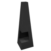 Sealey Dellonda Chiminea, Wood Burner, Heater for Outdoors W45cm x H150cm - Black Steel