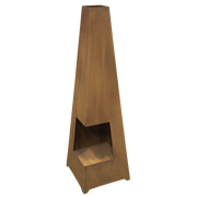 Sealey Dellonda Chiminea, Wood Burner, Heater for Outdoors W45cm x H150cm, Corten Steel