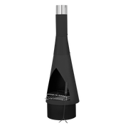 Sealey Dellonda Outdoor Chiminea, Fireplace, Fire Pit, Heater, Durable, Black Steel