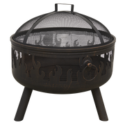 Sealey Dellonda Deluxe Firepit Fireplace Outdoor Patio Heater, Cooking Grill & Poker