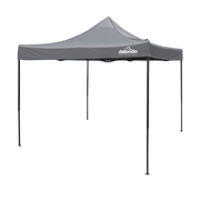 Sealey Dellonda Premium 3 x 3m Pop-Up Gazebo, PVC Coated, Water Resistant Fabric, Supplied with Carry Bag, Rope, Stakes & Weight Bags - Grey Canopy