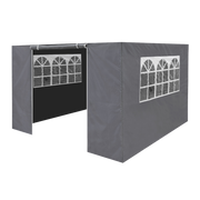 Sealey Dellonda Premium Gazebo/Marquee Side Walls/Doors/Windows, Fits 3 x 3m Models - Grey