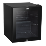Sealey Baridi 50L Table Top Beer & Drinks Mini Fridge with Light 3-10°C - Black & Glass