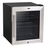 Sealey Baridi 50L Tabletop Drinks Fridge, Mini Beer Cooler, Glass Door, Stainless Steel