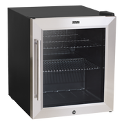 Sealey Baridi 50L Tabletop Drinks Fridge, Mini Beer Cooler, Glass Door, Stainless Steel