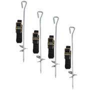 Sealey Dellonda Heavy Duty Trampoline Anchor Kit 4pc Ground Pegs Universal Fitting