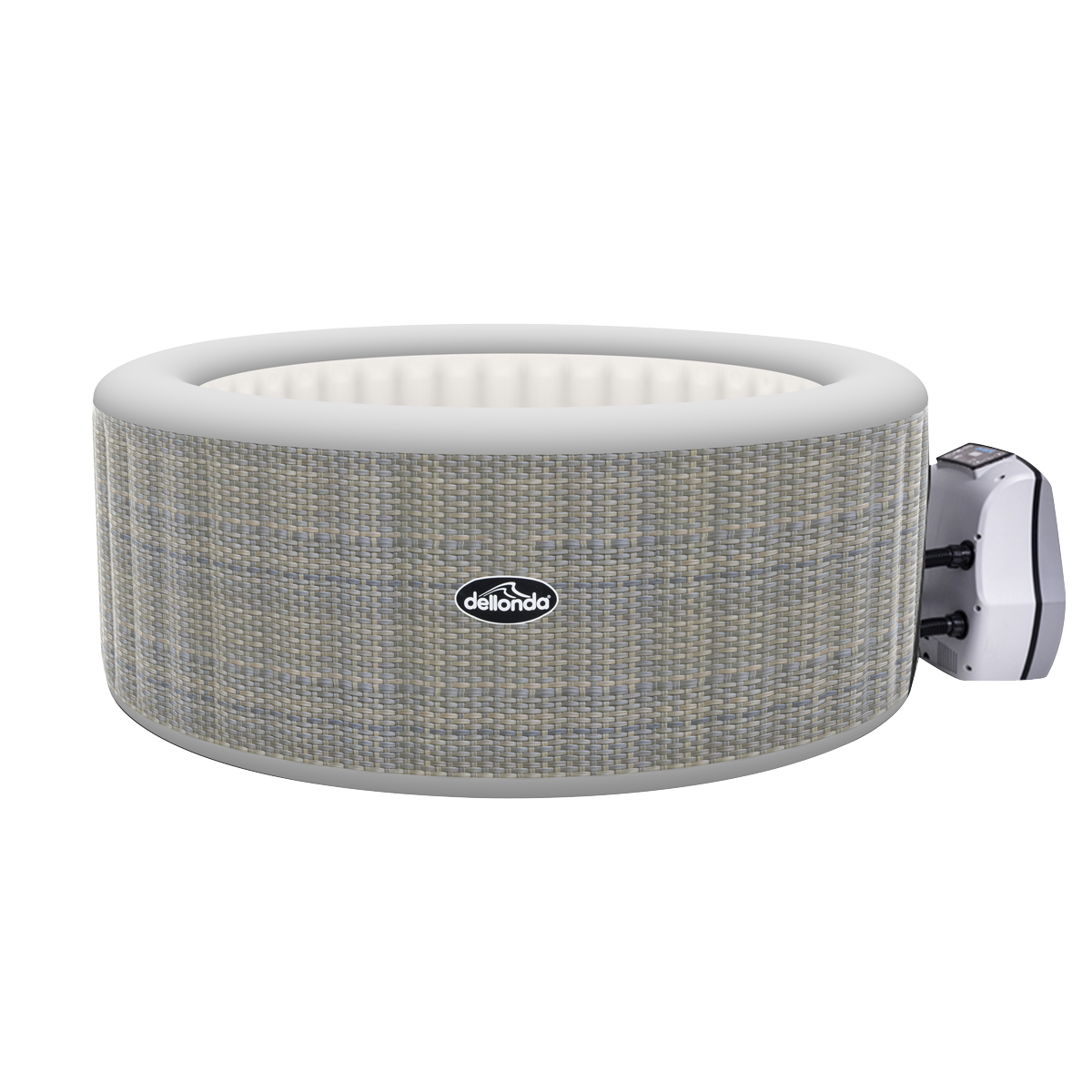 Sealey Dellonda 4-6 Person Inflatable Hot Tub Spa with Smart Pump - Rattan Effect