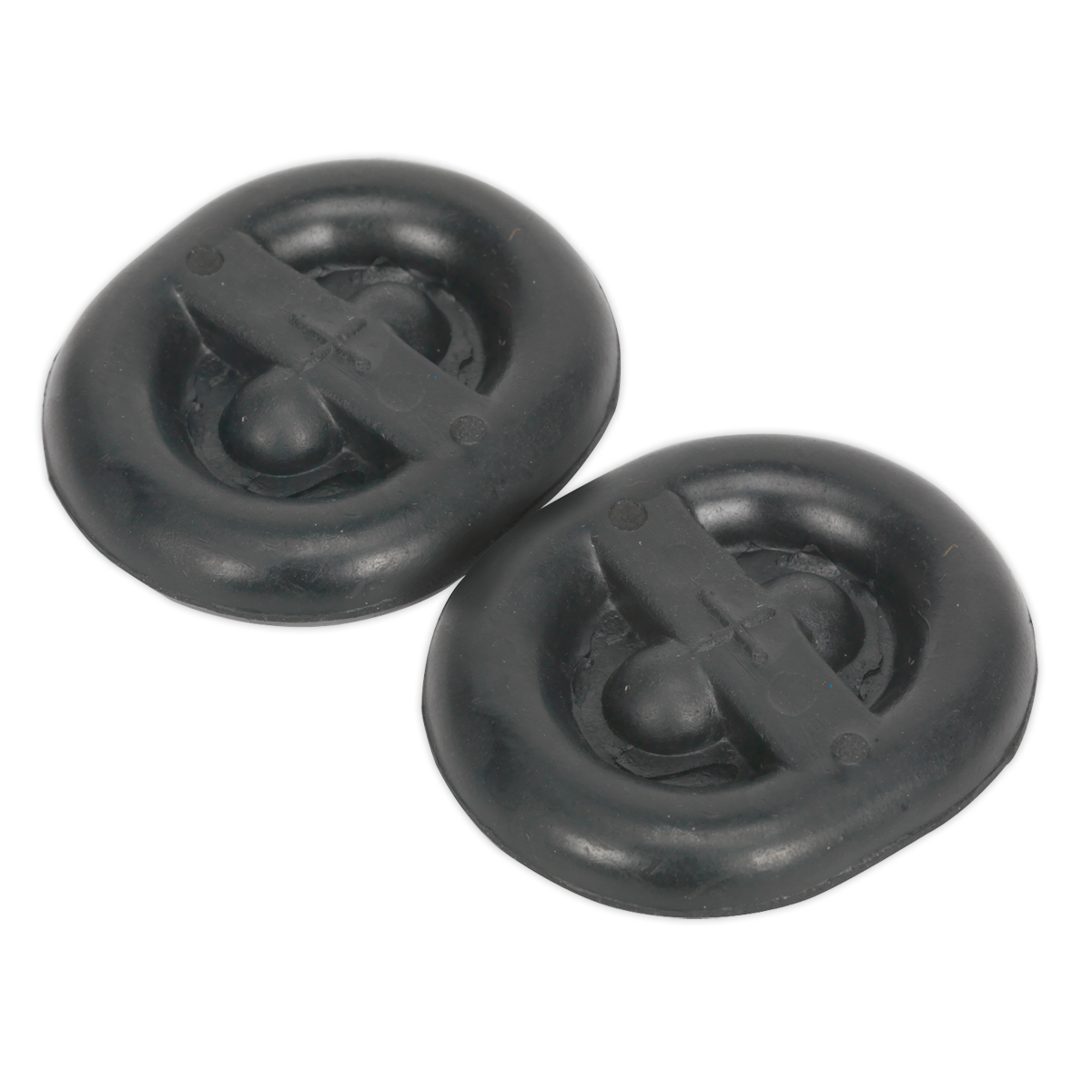 Sealey Exhaust Mounting Rubbers - L62 x D54 x H13.5 (Pack of 2)