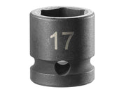 Facom 6-Point Stubby Impact Socket 1/2in Drive 17mm