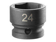 Facom 6-Point Stubby Impact Socket 1/2in Drive 24mm