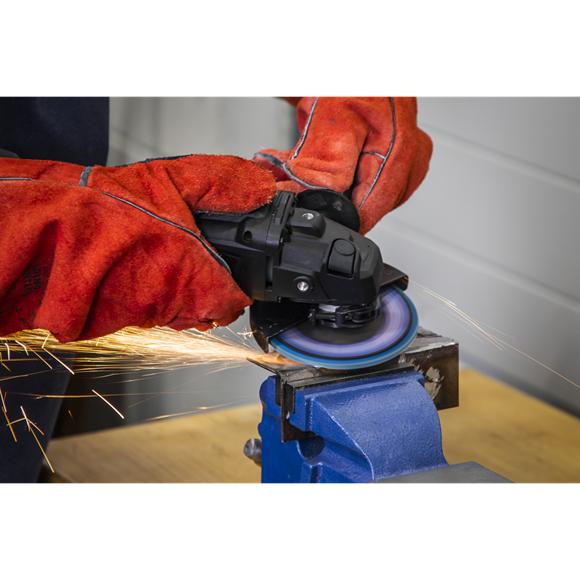 Sealey 120Grit Flap Discs Zirconium Ø115mm Ø22mm Bore - Pack of 10