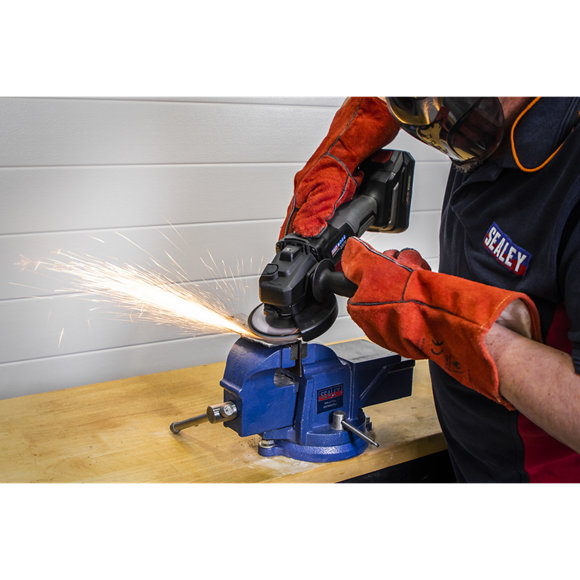 Sealey 120Grit Flap Discs Zirconium Ø115mm Ø22mm Bore - Pack of 10