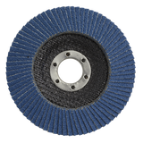 Sealey 120Grit Flap Discs Zirconium Ø115mm Ø22mm Bore - Pack of 10