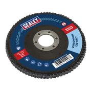 Sealey Flap Disc Zirconium Ø115mm Ø22mm Bore 120Grit