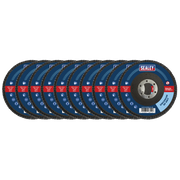 Sealey 60Grit Flap Discs Zirconium Ø115mm Ø22mm Bore - Pack of 10