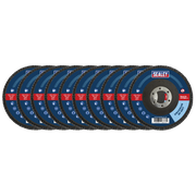 Sealey 80Grit Flap Discs Zirconium Ø115mm Ø22mm Bore - Pack of 10