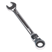 Sealey Flexi-Head Ratchet Combination Spanner 19mm