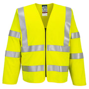 Portwest Bizflame Hi-Vis FR Long Sleeve Zip Vest