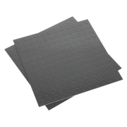 Sealey Vinyl Floor Tile with Peel & Stick Backing - Silver Coin Pack of 16