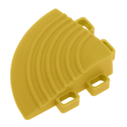 Sealey Polypropylene Floor Tile Corner 60 x 60mm Yellow - Pack of 4