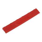 Sealey Polypropylene Floor Tile Edge 400 x 60mm Red Female - Pack of 6